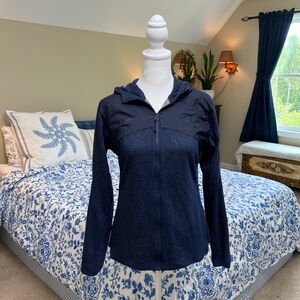 Mammut Navy Light-weight Zip Up Hoodie Jacket Size XS